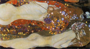 Serpents d’eau II Gustav Klimt Peinture à l'huile